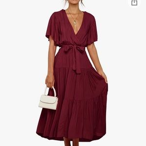 Women's Dress Summer Short Sleeve Chiffon Dresses